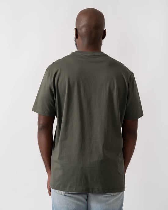 Chimera T-shirt met Klein Milano/New York Logo in Donkergroen - Image 2