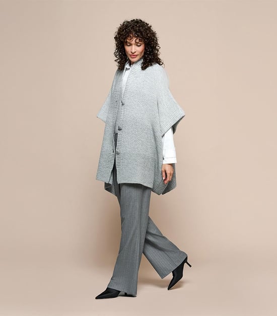 Aliza Poncho Grijs - Image 6