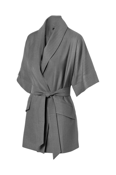 Roseline Lurex Blazer Grijs - Image 3