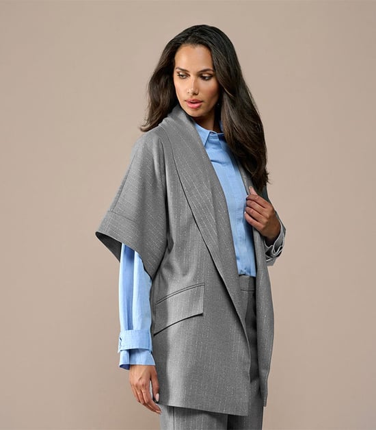 Roseline Lurex Blazer Grijs - Image 6