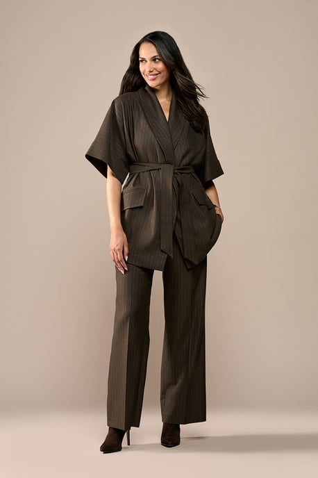 Roseline Lurex Blazer Bruin - Image 1