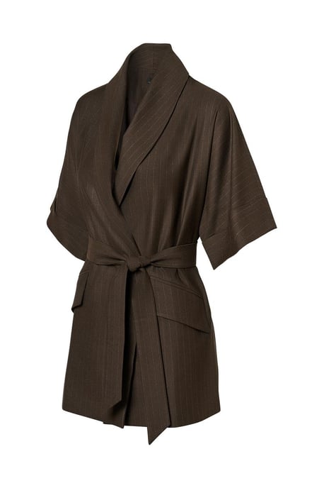 Roseline Lurex Blazer Bruin - Image 3