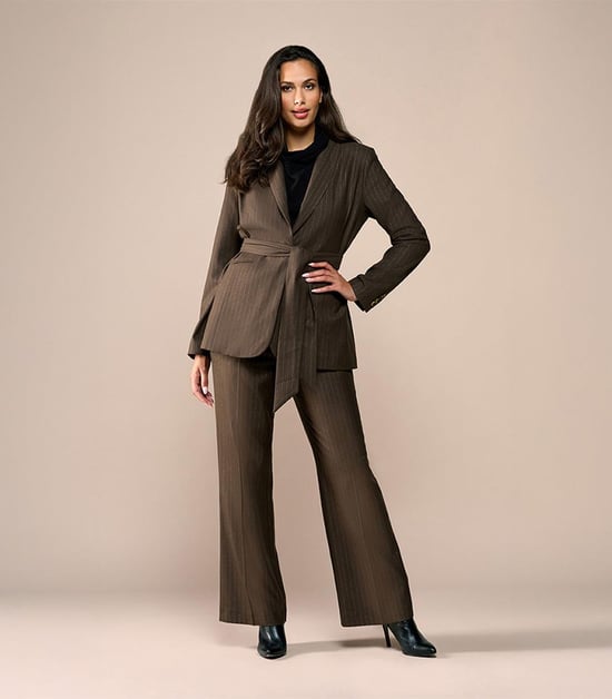Zaylee Lurex Blazer Bruin - Image 6