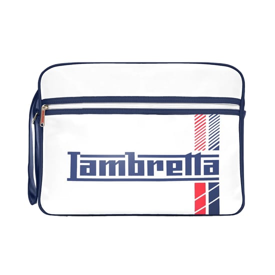 Lambretta Racing Stripe Toilettas (Wit) - Image 1