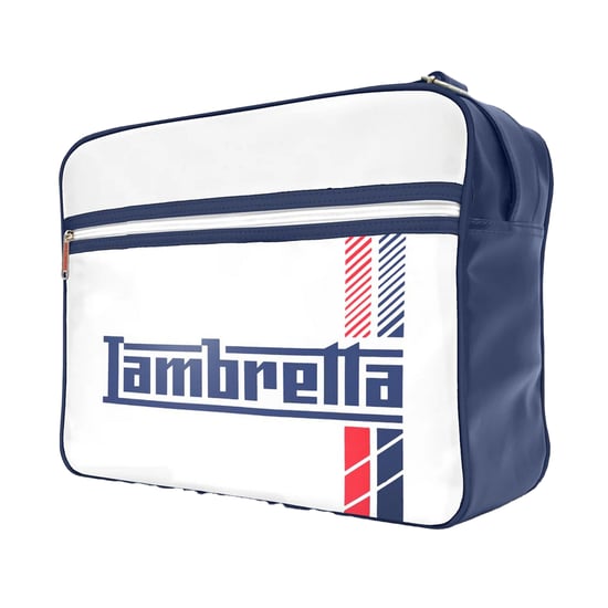 Lambretta Racing Stripe Toilettas (Wit) - Image 5