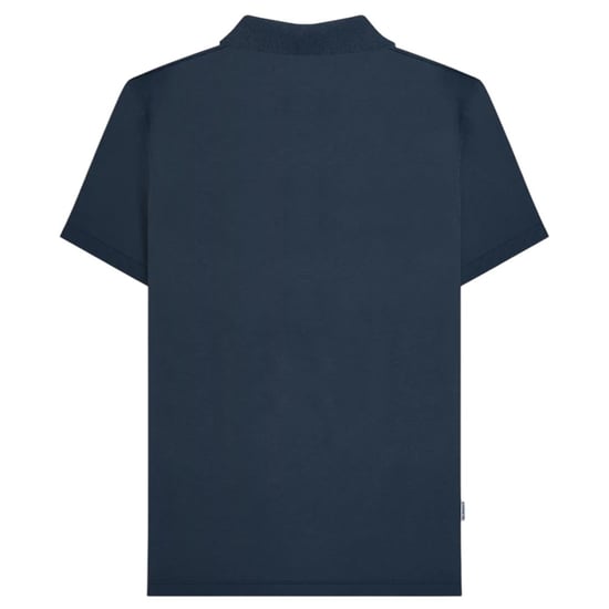 Lambretta Heren SS25 Klassiek Poloshirt (Marine/Maanovergoten oceaan) - Image 2