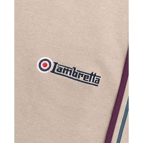 Lambretta Heren Twin Tip Poloshirt (Steen/Maan/Oceaan/Winterbloei) - Image 4