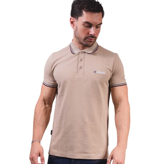 Lambretta Heren Twin Tip Poloshirt (Steen/Maan/Oceaan/Winterbloei) - Image 6