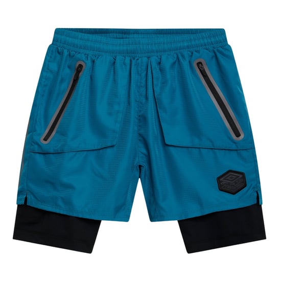 Umbro Heren Pro Training Elite Hybride Short (Corsair/Zwart) - Image 1