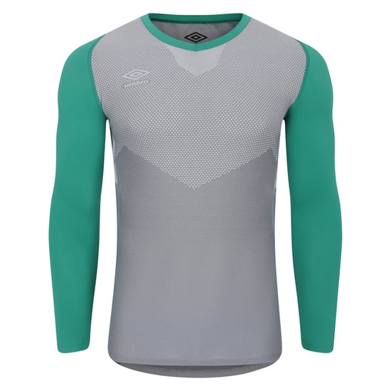 Umbro Heren Pro Base Layer Top met lange mouwen (Golfgroen/Grijs) - Image 1
