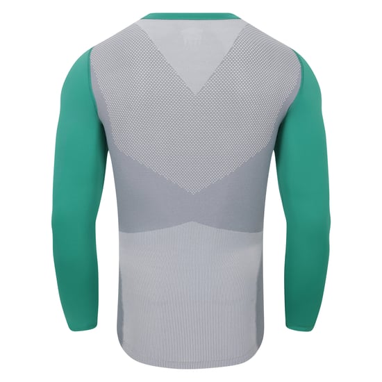 Umbro Heren Pro Base Layer Top met lange mouwen (Golfgroen/Grijs) - Image 2