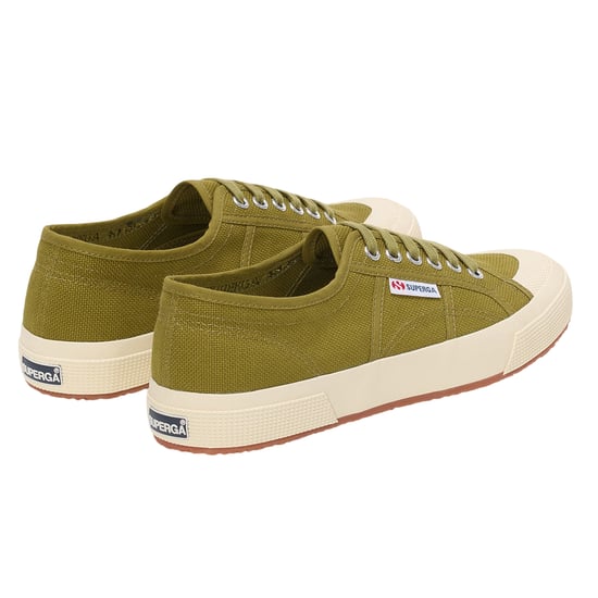 Superga Unisex 2390 Militaire Sportschoenen voor Volwassenen (Militair groen/off wit) - Image 2