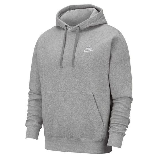 Nike Unisex Sportkleding Club Hoodie voor volwassenen (Donkergrijze heide/gematteerd zilver/wit) - Image 1