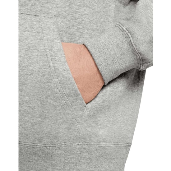 Nike Unisex Sportkleding Club Hoodie voor volwassenen (Donkergrijze heide/gematteerd zilver/wit) - Image 4