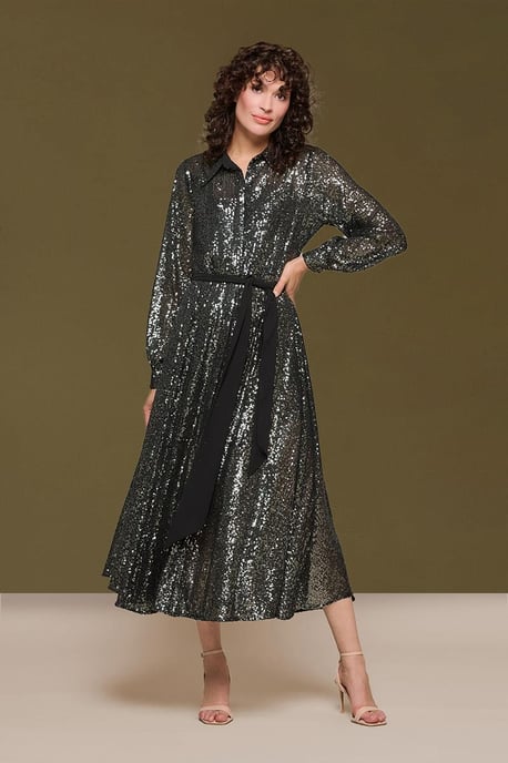 Kelly Jurk Donker Metallic - Image 1