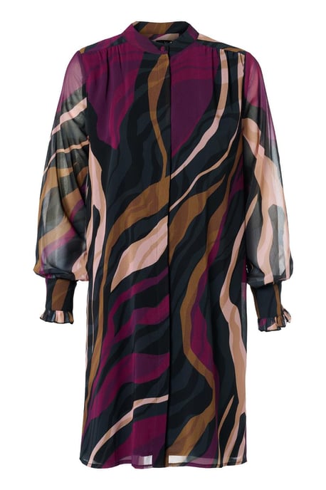 Ashley Print Tuniek Dark Berry - Image 2