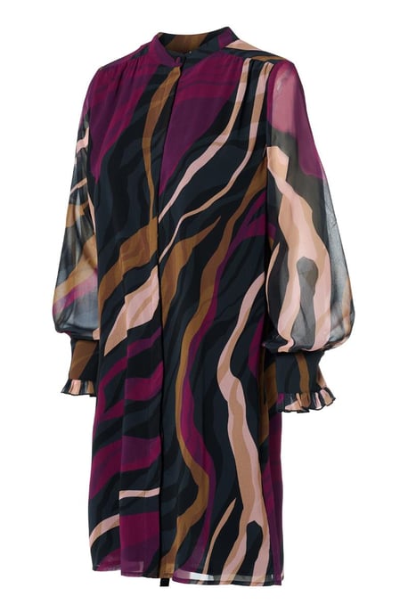 Ashley Print Tuniek Dark Berry - Image 3