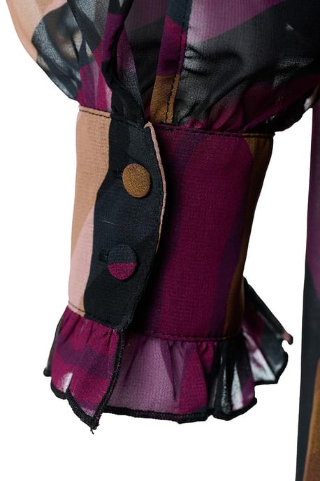 Ashley Print Tuniek Dark Berry - Image 5