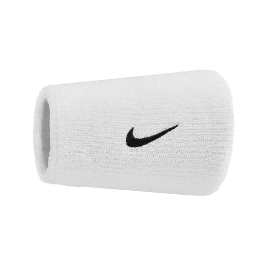 Nike Klassieke Swoosh dubbel brede zweetband (Zwart/Wit) - Image 2