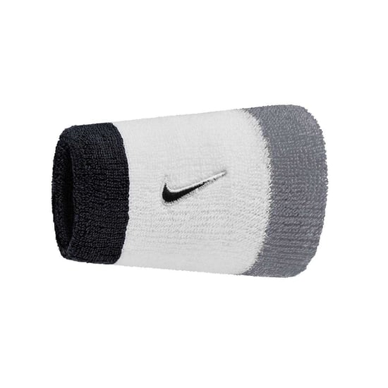 Nike Swoosh Zweetband (Set van 2) (Wit/Grijs/Zwart) - Image 2