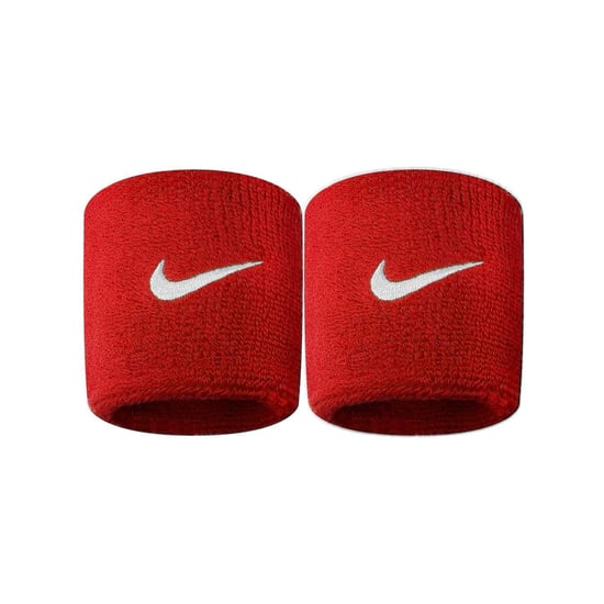 Nike Swoosh Polsband (Set van 2) (Scharlaken/Wit) - Image 1