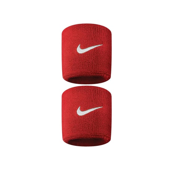 Nike Swoosh Polsband (Set van 2) (Scharlaken/Wit) - Image 2