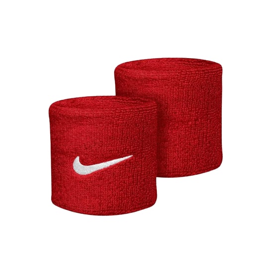 Nike Swoosh Polsband (Set van 2) (Scharlaken/Wit) - Image 3
