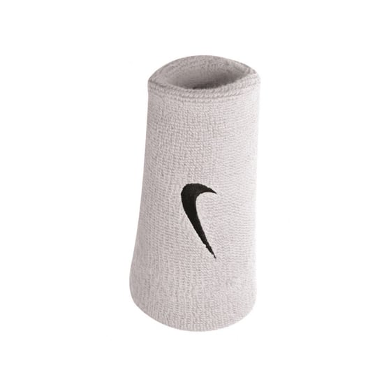 Nike Jumbo Swoosh Polsband (Set van 2) (Wit/zwart) - Image 2