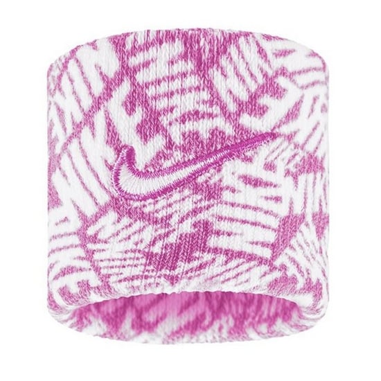 Nike Klassieke Swoosh Dri-FIT Polsband (Roze/Wit) - Image 2