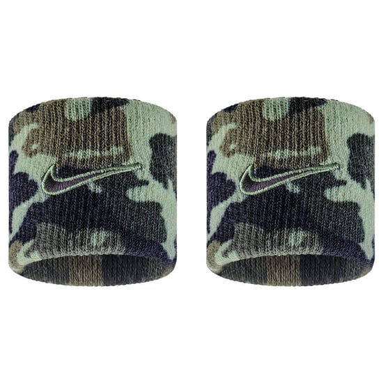 Nike Klassieke Swoosh Dri-FIT Polsband (Olie groen/zwart) - Image 1