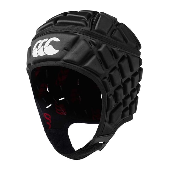 Canterbury Raze Foam Gewatteerde Rugby Hoofdbeschermer (Zwart, Rood) - Image 2