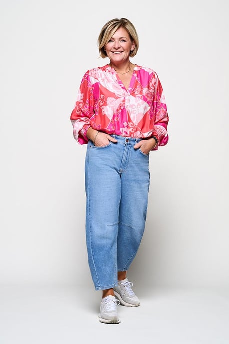 Caroline Tensen Malmo Blouse Roze / Multi - Image 1