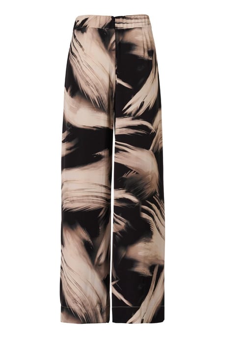 Aiden Print Broek Zwart / Off White - Image 2
