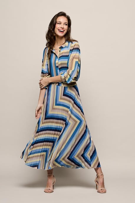 Lara Plisse Rok Blauw / Multi - Image 1