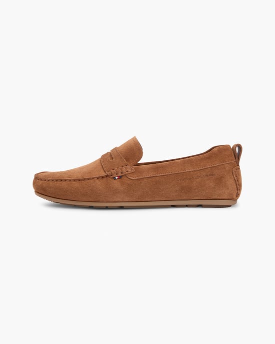 Tommy Hilfiger Core Hilfiger Heren Suède Rijders - Coconut Grove Suède Rijders in Tan - Image 2