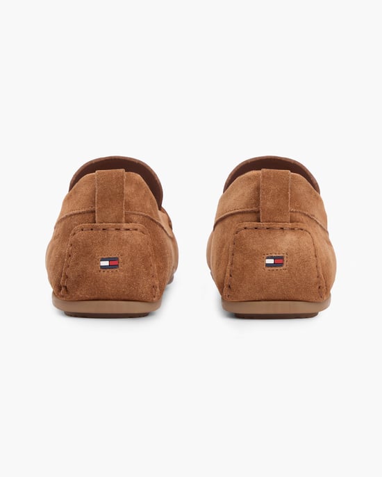 Tommy Hilfiger Core Hilfiger Heren Suède Rijders - Coconut Grove Suède Rijders in Tan - Image 5