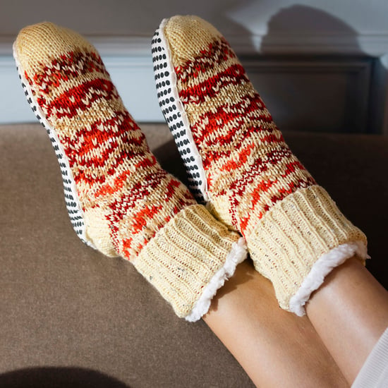 1 Paar Dames Chunky Fair Isle Moccasin Grip Sokken - Warme Winter Slippersokken - Image 5