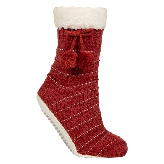 1 Paar Dames Chenille Slipper Sokken met Moccasin Zool - Zachte Gezellige Comfort - Image 1