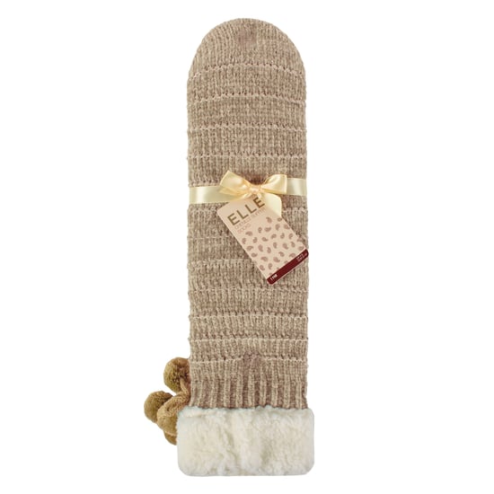 1 Paar Dames Chenille Slippersokken met Moccasin-zool - Zachte Gezellige Comfort - Image 2