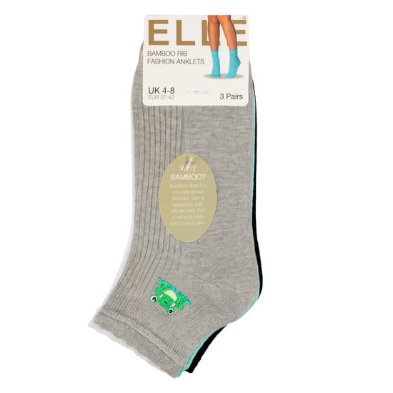 3-Pack Dames Geribbelde Enkelkousen met Rimpelrand - Zachte Stijlvolle Dagelijkse Pasvorm - Image 2