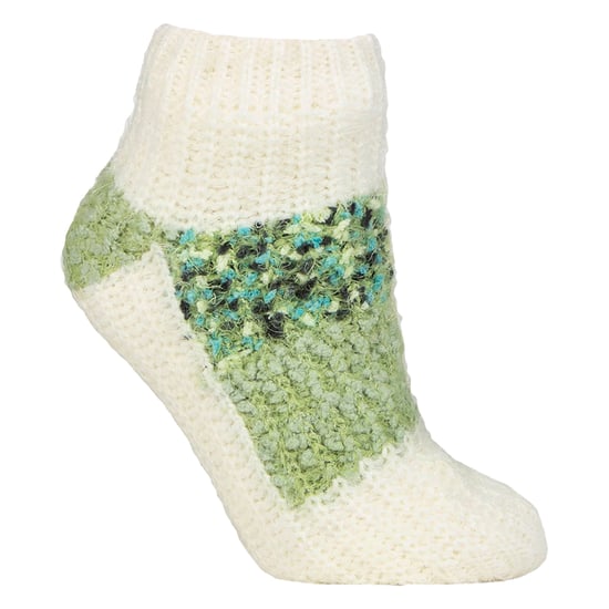1 Paar Dames Sherpa Gevoerde Slippersokken - Warme Fluffy Gezellige Binnencomfort - Image 1