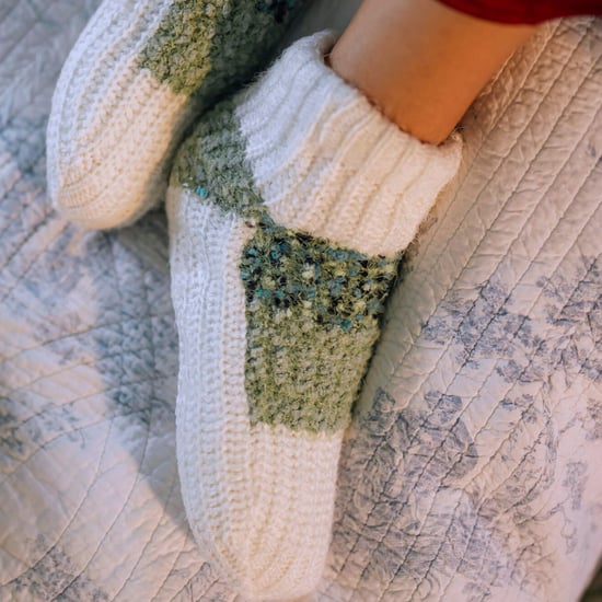 1 Paar Dames Sherpa Gevoerde Slippersokken - Warme Fluffy Gezellige Binnencomfort - Image 3