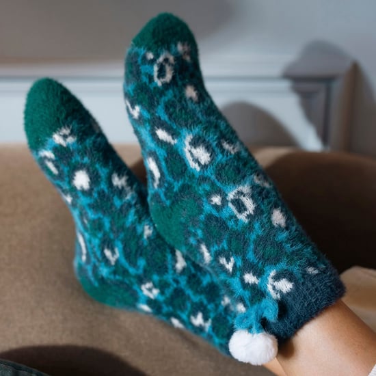 1 Paar Dames Sherpa Gevoerde Grip Sokken - Warme Fluffy Gezellige Antislip Comfort - Image 3