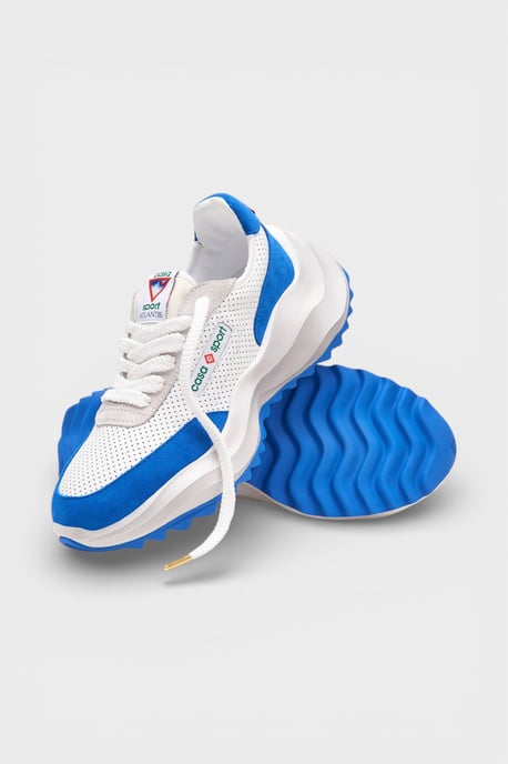 Casablanca Atlantis Sneakers Wit Blauw (Heren) - Image 6