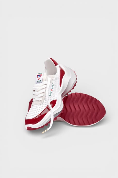 Casablanca Atlantis Heren Sneaker Wit/Rood - Image 6
