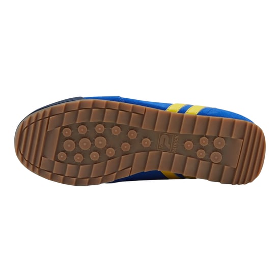 Patrick Mens Dijon Suede Running Trainers (Royal Blue/Yellow/Navy) - Image 4