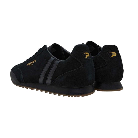 Patrick Mens Rio Suede Trainers (Black/Monochrome) - Image 2