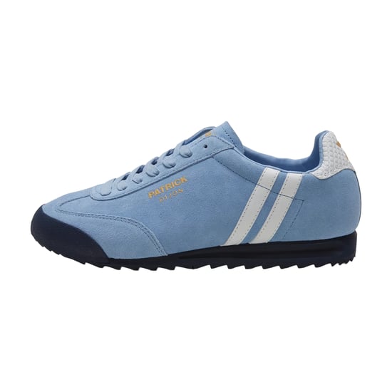 Patrick Mens Dijon Suede Running Trainers (Sky Blue/White/Navy) - Image 3