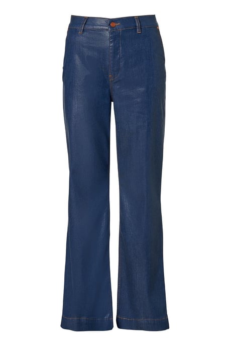 Caroline Tensen Charlotte Coated Broek Blauw - Image 2
