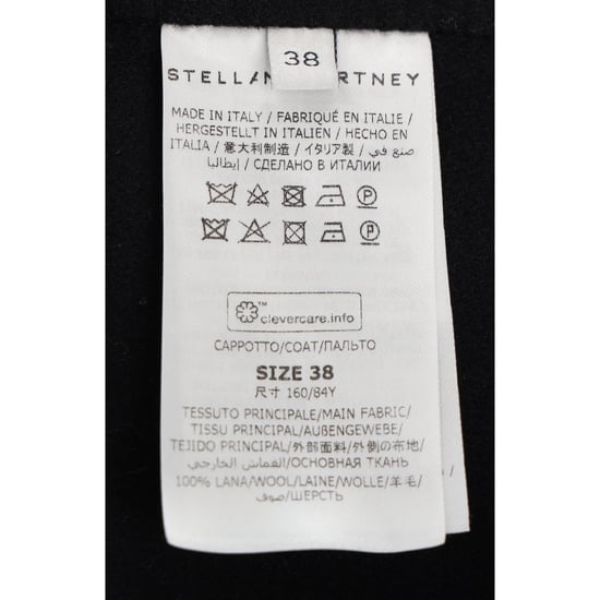 Stella McCartney jas met verborgen knopen in zwarte wol - Image 4